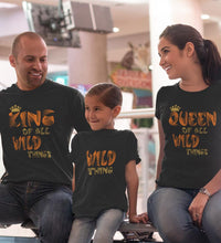 Load image into Gallery viewer, Wild Things Family Half Sleeves T-Shirts-KidsFashionVilla