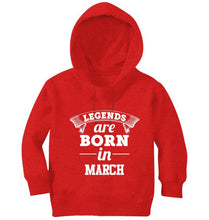 Load image into Gallery viewer, Legends are Born in March Girl Hoodies-KidsFashionVilla