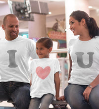 Load image into Gallery viewer, I Love U Family Half Sleeves T-Shirts-KidsFashionVilla