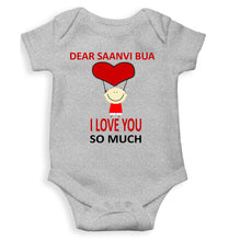 Load image into Gallery viewer, Custom Name I love My Bua So Much Rompers for Baby Boy- KidsFashionVilla