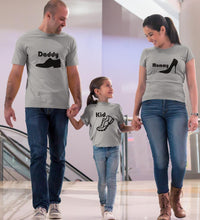 Load image into Gallery viewer, Daddy Mommy Kid Family Half Sleeves T-Shirts-KidsFashionVilla