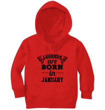 Load image into Gallery viewer, Legends are Born in January Boy Hoodies-KidsFashionVilla