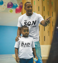 Load image into Gallery viewer, My Dad My Son Father and Son Matching T-Shirt- KidsFashionVilla