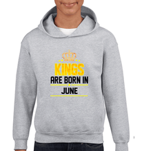 Load image into Gallery viewer, Kings Are Born In June Boy Hoodies-KidsFashionVilla