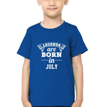 Load image into Gallery viewer, Legends are Born in July Half Sleeves T-Shirt for Boy-KidsFashionVilla