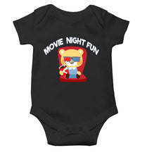 Load image into Gallery viewer, Movie Night Fun Rompers for Baby Girl- KidsFashionVilla