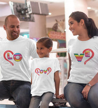 Load image into Gallery viewer, Love Family Half Sleeves T-Shirts-KidsFashionVilla