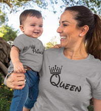 Load image into Gallery viewer, Queen Prince Mother and Son Matching T-Shirt- KidsFashionVilla