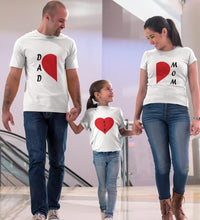 Load image into Gallery viewer, Mom Dad Kid Family Half Sleeves T-Shirts-KidsFashionVilla