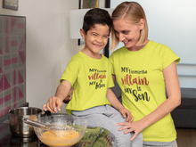 Load image into Gallery viewer, Favourite Villian Mother And Son Yellow Matching T-Shirt- KidsFashionVilla