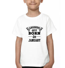 Load image into Gallery viewer, Legends are Born in January Half Sleeves T-Shirt for Boy-KidsFashionVilla