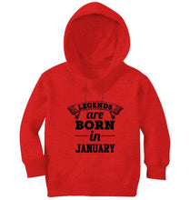 Load image into Gallery viewer, Legends are Born in January Girl Hoodies-KidsFashionVilla