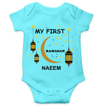 Load image into Gallery viewer, Custom Name My First Ramadan Rompers for Baby Boy- KidsFashionVilla
