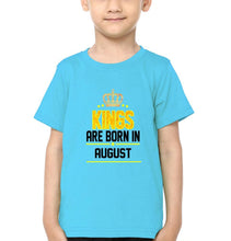 Load image into Gallery viewer, Kings Are Born In August Half Sleeves T-Shirt for Boy-KidsFashionVilla