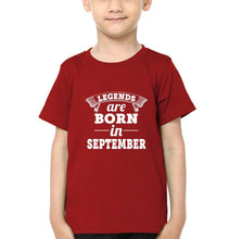 Load image into Gallery viewer, Legends are born in September Half Sleeves T-Shirt for Boy-KidsFashionVilla