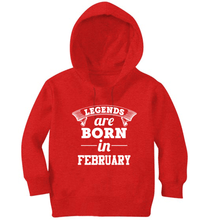 Load image into Gallery viewer, Legends are Born in February Boy Hoodies-KidsFashionVilla