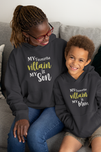 Load image into Gallery viewer, Favourite Villian Mother And Son Black Matching Hoodies- KidsFashionVilla