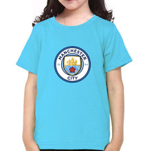 Load image into Gallery viewer, Manchester City Half Sleeves T-Shirt For Girls -KidsFashionVilla