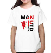 Load image into Gallery viewer, Manchester United Half Sleeves T-Shirt For Girls -KidsFashionVilla