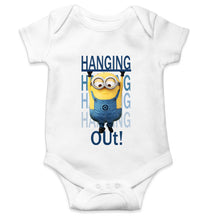 Load image into Gallery viewer, Hanging Out Minion Rompers for Baby Boy- KidsFashionVilla