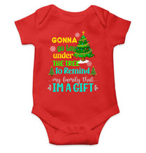 Load image into Gallery viewer, Gift Under Christmas Tree Rompers for Baby Girl- KidsFashionVilla