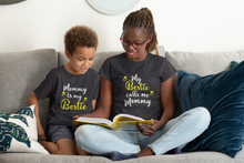 Load image into Gallery viewer, Mommy Is My Bestie Mother And Son Black Matching T-Shirt- KidsFashionVilla