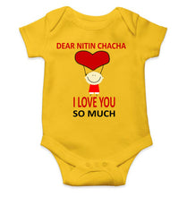 Load image into Gallery viewer, Custom Name I love My Chacha So Much Rompers for Baby Boy- KidsFashionVilla