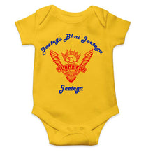 Load image into Gallery viewer, IPL Sunrisers Hyderabad Jeetega Bhai Jeetega SRH Jeetega Rompers for Baby Boy- KidsFashionVilla