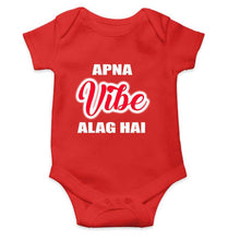 Load image into Gallery viewer, Apna Vibe Alag Hai Rompers for Baby Boy- KidsFashionVilla