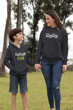 Load image into Gallery viewer, Mamas Boy Mother And Son Black Matching Hoodies- KidsFashionVilla