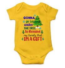 Load image into Gallery viewer, Gift Under Christmas Tree Rompers for Baby Boy- KidsFashionVilla