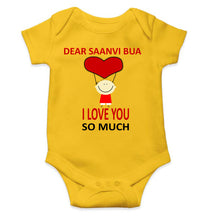 Load image into Gallery viewer, Custom Name I love My Bua So Much Rompers for Baby Boy- KidsFashionVilla