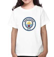 Load image into Gallery viewer, Manchester City Half Sleeves T-Shirt For Girls -KidsFashionVilla
