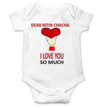 Load image into Gallery viewer, Custom Name I love My Chacha So Much Rompers for Baby Boy- KidsFashionVilla