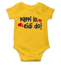 Load image into Gallery viewer, Pappi Lo Eidi do Eid Rompers for Baby Boy- KidsFashionVilla
