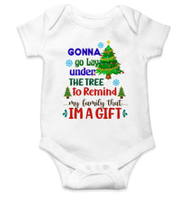 Load image into Gallery viewer, Gift Under Christmas Tree Rompers for Baby Boy- KidsFashionVilla