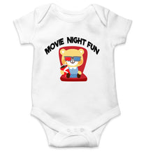Load image into Gallery viewer, Movie Night Fun Rompers for Baby Girl- KidsFashionVilla