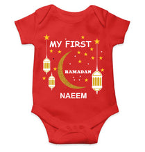 Load image into Gallery viewer, Custom Name My First Ramadan Rompers for Baby Boy- KidsFashionVilla
