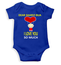Load image into Gallery viewer, Custom Name I love My Bua So Much Rompers for Baby Boy- KidsFashionVilla
