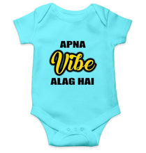 Load image into Gallery viewer, Apna Vibe Alag Hai Rompers for Baby Boy- KidsFashionVilla