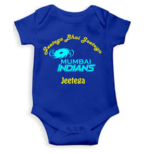 Load image into Gallery viewer, IPL Mumbai Indians Jeetega Bhai Jeetega MI Jeetega Rompers for Baby Boy- KidsFashionVilla