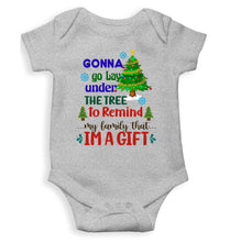 Load image into Gallery viewer, Gift Under Christmas Tree Rompers for Baby Girl- KidsFashionVilla