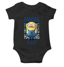 Load image into Gallery viewer, Hanging Out Minion Rompers for Baby Girl- KidsFashionVilla