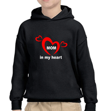 Load image into Gallery viewer, Mom In My Heart Kid in My Heart Mother and Son Matching Hoodies- KidsFashionVilla