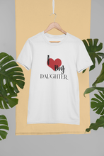 Load image into Gallery viewer, I Love My Dad Father and Daughter White Matching T-Shirt- KidsFashionVilla