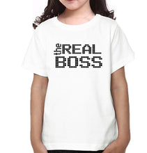 Load image into Gallery viewer, The Boss & The Real Boss Father and Daughter Matching T-Shirt- KidsFashionVilla