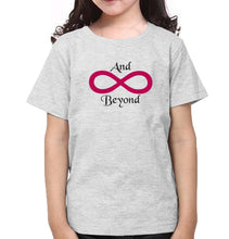 Load image into Gallery viewer, I Love You To Infinity And Beyond Mother and Daughter Matching T-Shirt- KidsFashionVilla