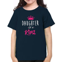 Load image into Gallery viewer, Daughter Of King & Daddy Of A Princess Father and Daughter Matching T-Shirt- KidsFashionVilla