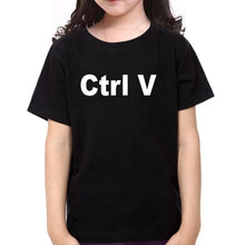 Load image into Gallery viewer, Ctrl C & Ctrl V Father and Daughter Matching T-Shirt- KidsFashionVilla