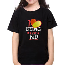 Load image into Gallery viewer, I Love Being A Sports Dad Mom Kid Family Half Sleeves T-Shirts-KidsFashionVilla